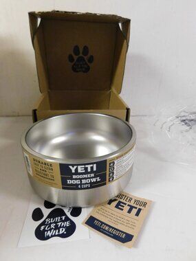 YETI Boomer Dog Bowl 4 Cups 18/8 Stainless Steel NEW in Box